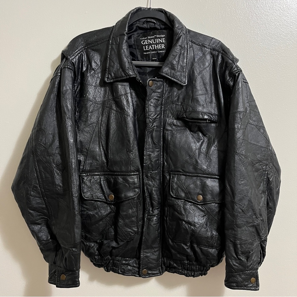 Giovanni Navarre leather jacket size M